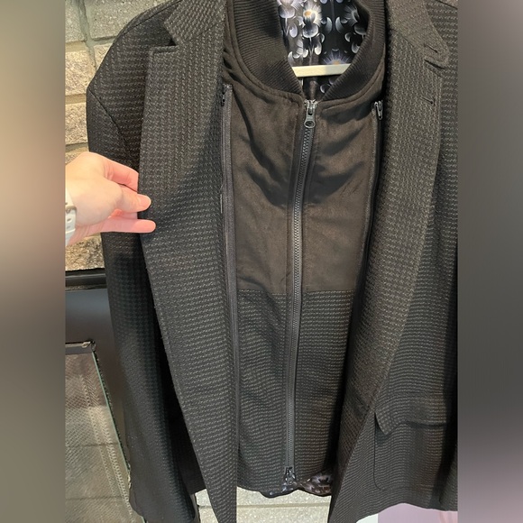ROBERT GRAHAM Jetset II Blazer Removable Vest Black Men's Size 52 Tall - Picture 7 of 16
